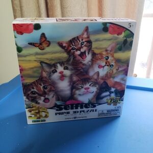NWT Howard Robinson Prime 3D Cats Selfies Puzzle 150pc Flaw To Box